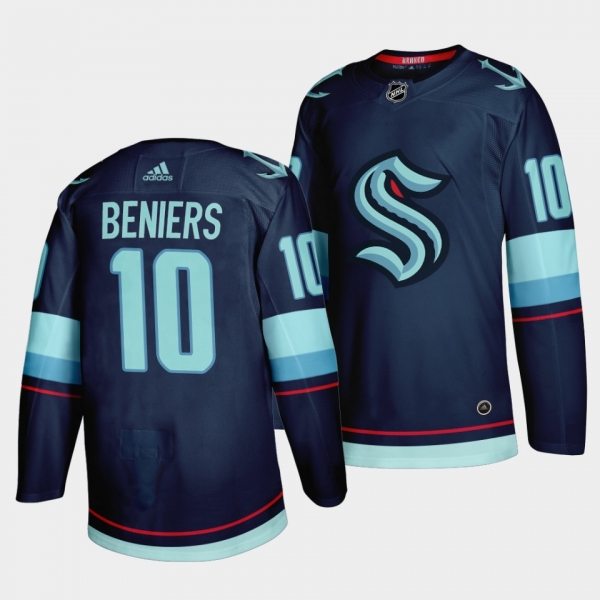 Matty Beniers Kraken 2021 NHL Draft Home Jersey Navy