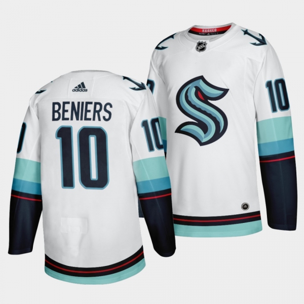 Matty Beniers Kraken 2021 NHL Draft Away Jersey White