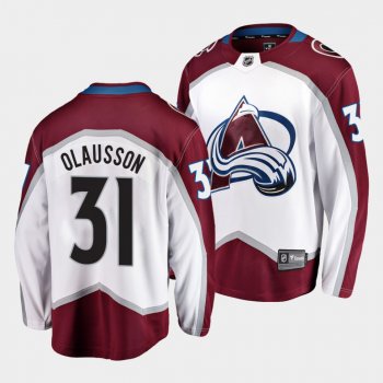 Oskar Olausson Colorado Avalanche 2021 NHL Draft Jersey Away White