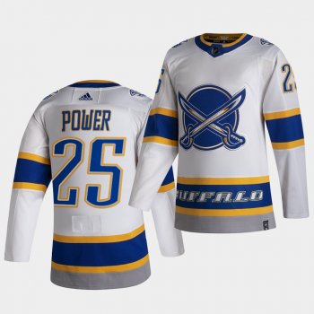 Owen Power #25 Sabres 2021 NHL Draft First Pick Reverse Retro White Jersey