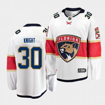 Spencer Knight Florida Panthers 2021 Away White NHL Draft Men Jersey