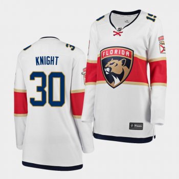 Women Spencer Knight Panthers #30 2021 Away NHL Draft Jersey