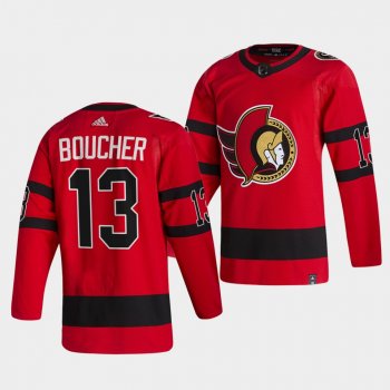 Tyler Boucher Ottawa Senators 2021 NHL Draft Jersey 2021 Reverse Retro Red