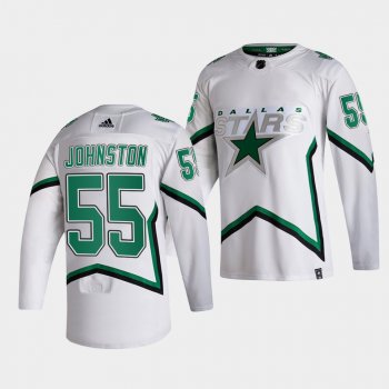 Wyatt Johnston Dallas Stars 2021 NHL Draft Jersey 2021 Reverse Retro White