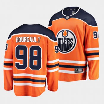 Xavier Bourgault Edmonton Oilers 2021 NHL Draft Jersey Home Orange