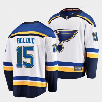 Zachary Bolduc St. Louis Blues 2021 NHL Draft Jersey Away White