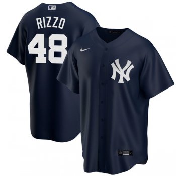 Youth Youth's #48 Anthony Rizzo New York Yankees Trade Jersey Navy Replica - All Stitched