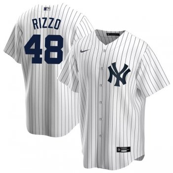 Youth Youth's #48 Anthony Rizzo New York Yankees Trade Jersey White Replica - All Stitched