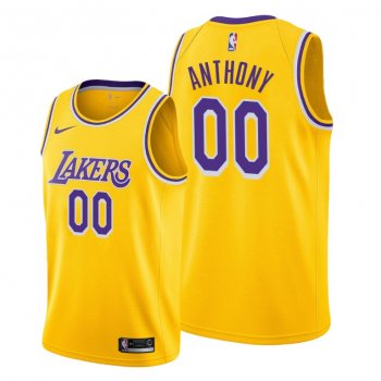 Carmelo Anthony 2021 Trade Los Angeles Lakers Gold Icon Edition Jersey #00