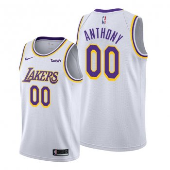 Carmelo Anthony 2021 Trade Los Angeles Lakers White Association Edition Jersey #00