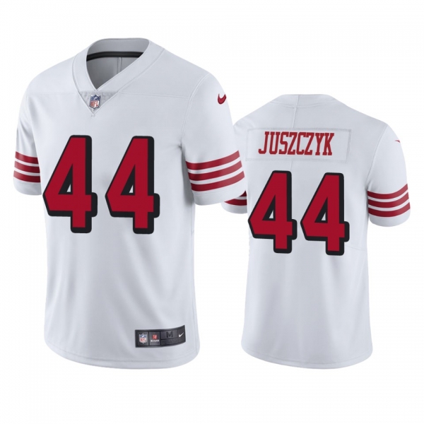 San Francisco 49ers #44 Men's White Kyle Juszczyk Color Rush Limited Jersey