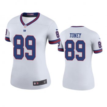 Women's New York Giants Kadarius Toney White Color Rush Legend Jersey