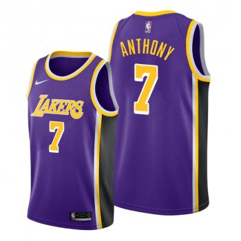 Carmelo Anthony 2021 Trade Los Angeles Lakers Purple Statement Edition Jersey #7