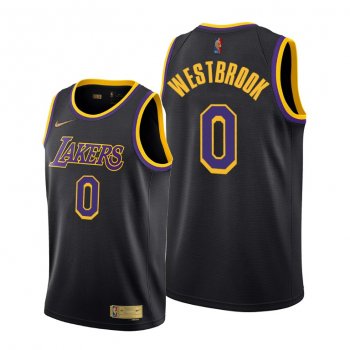 Russell Westbrook 2021 Trade Los Angeles Lakers Black Earned Edition Jersey