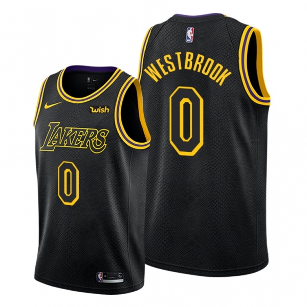 Russell Westbrook 2021 Trade Los Angeles Lakers Black Mamba Inspired Jersey