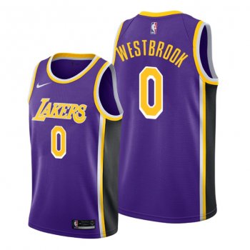 Russell Westbrook 2021 Trade Los Angeles Lakers Purple Statement Edition Jersey