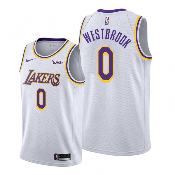 Russell Westbrook 2021 Trade Los Angeles Lakers White Association Edition Jersey