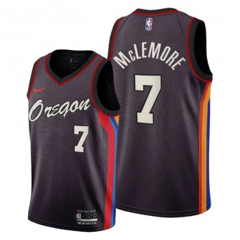 Ben McLemore 2021 Trade Portland Trail Blazers Black City Edition Jersey #7