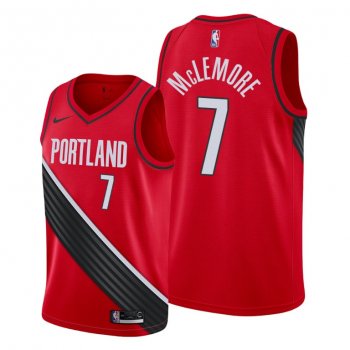 Ben McLemore 2021 Trade Portland Trail Blazers Red Statement Edition Jersey #7