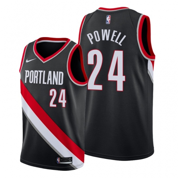 Portland Trail Blazers #24 Norman Powell Black Association Edition Jersey 2021 Trade