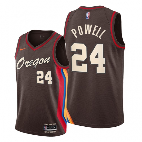 Portland Trail Blazers #24 Norman Powell Black City Edition Jersey 2021 Trade