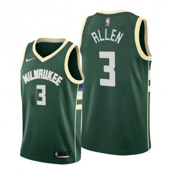 Grayson Allen 2021 Trade Milwaukee Bucks Green Icon Edition Jersey #3