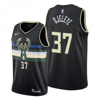 Semi Ojeleye 2021 Trade Milwaukee Bucks Black Statement Edition Jersey #37