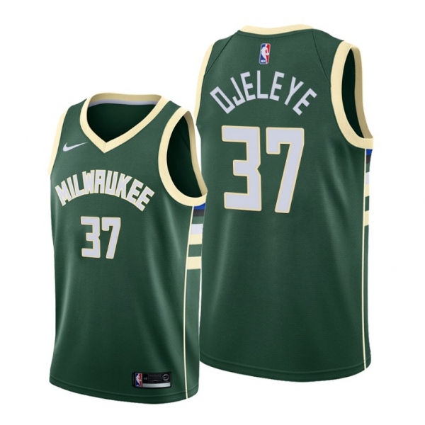 Semi Ojeleye 2021 Trade Milwaukee Bucks Green Icon Edition Jersey #37