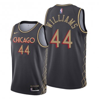 Bulls #44 Patrick Williams Black City Edition Jersey 2021 Trade