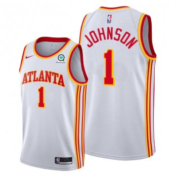 Jalen Johnson 2021 NBA Draft Atlanta Hawks White Classic Edition Jersey #1