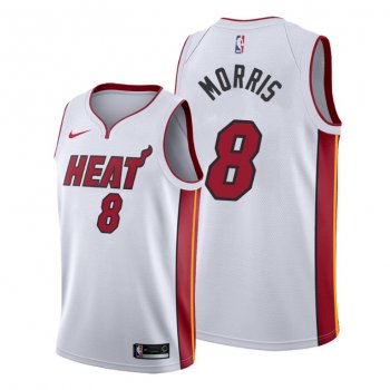 Markieff Morris 2021 Trade Miami Heat White Association Edition Jersey #8