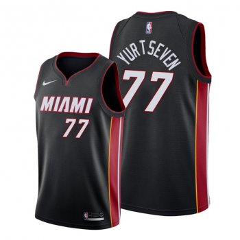 Heat #77 Omer Yurtseven Black Icon Edition Jersey 2021 Trade