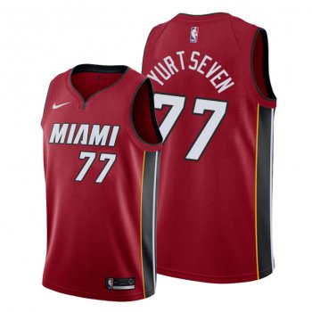 Heat #77 Omer Yurtseven Red Statement Edition Jersey 2021 Trade