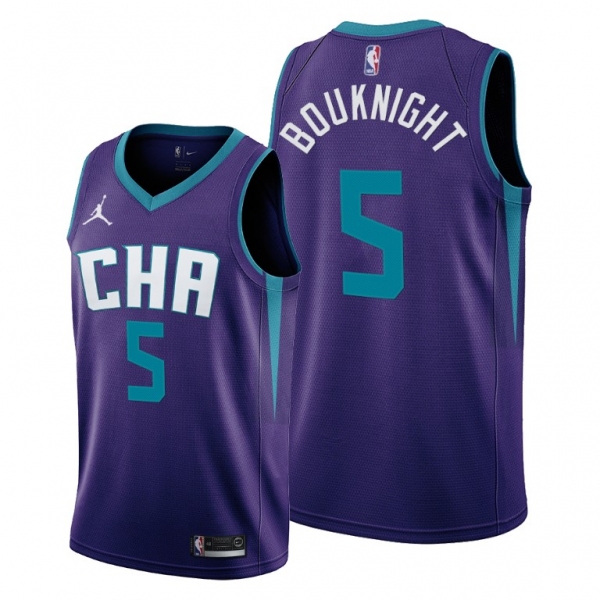 James Bouknight 2021 NBA Draft Charlotte Hornets Purple Statement Edition Jersey #5