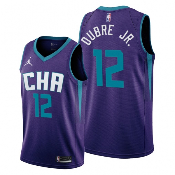 Kelly Oubre Jr. 2021 Trade Charlotte Hornets Purple Statement Edition Jersey #12