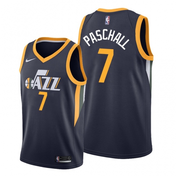 Eric Paschall 2021 Trade Utah Jazz Navy Icon Edition Jersey #7