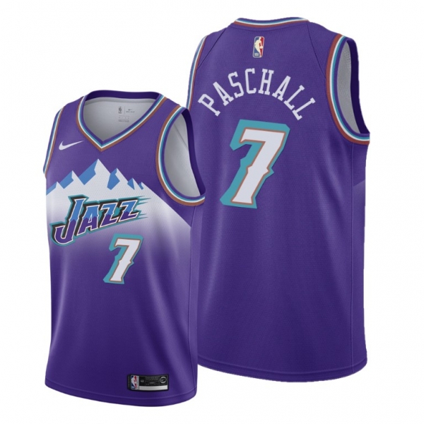 Eric Paschall 2021 Trade Utah Jazz Purple Classic Edition Jersey #7