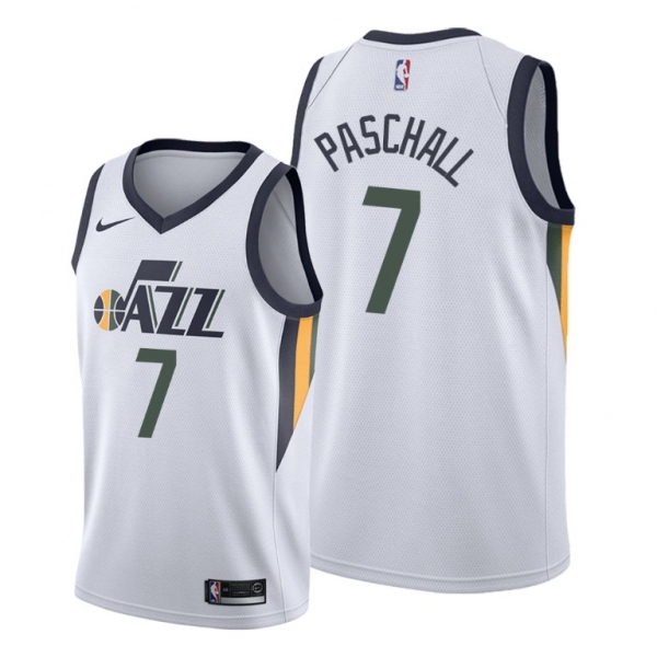 Eric Paschall 2021 Trade Utah Jazz White Association Edition Jersey #7