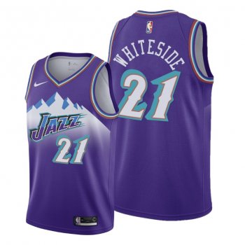 Hassan Whiteside 2021 Trade Utah Jazz Purple Classic Edition Jersey #21