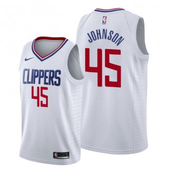 2021 NBA Draft Keon Johnson Los Angeles Clippers White Jersey #45