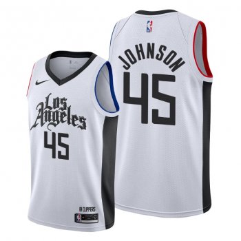 2021 NBA Draft Keon Johnson Los Angeles Clippers White Jersey #45