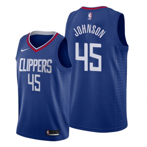 2021 NBA Draft Keon Johnson Los Angeles Clippers Blue Jersey #45