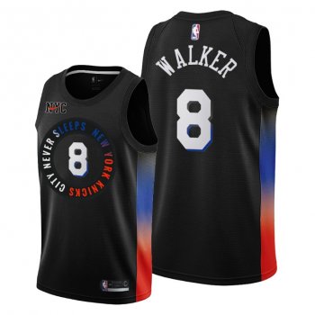 Kemba Walker 2021 Trade New York Knicks Black City Edition Jersey #8