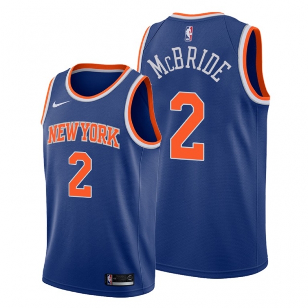 Miles McBride 2021 NBA Draft New York Knicks Blue Icon Edition Jersey #2