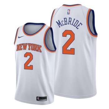 Miles McBride 2021 NBA Draft New York Knicks White Association Edition Jersey #2