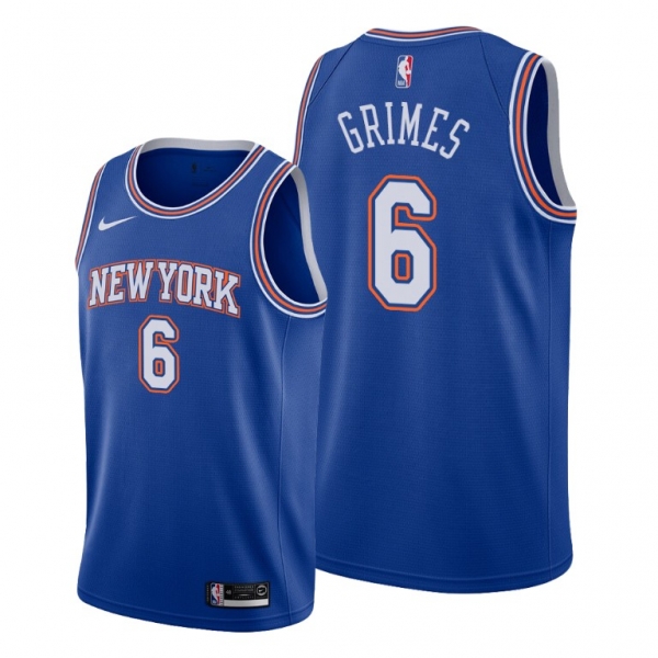 Quentin Grimes 2021 NBA Draft New York Knicks Blue Statement Edition Jersey #6