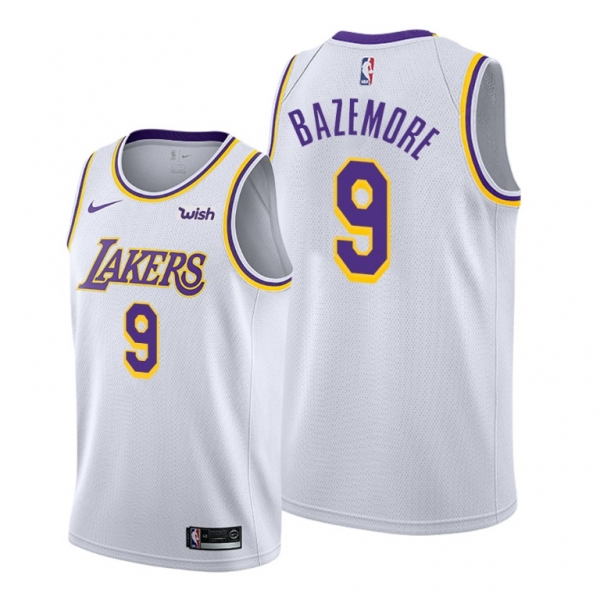 Kent Bazemore 2021 Trade Los Angeles Lakers White Association Edition Jersey #9