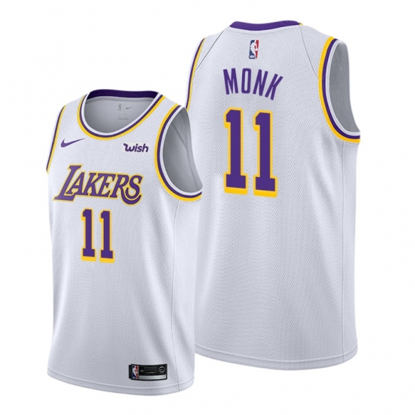 Malik Monk 2021 Trade Los Angeles Lakers White Association Edition Jersey #11