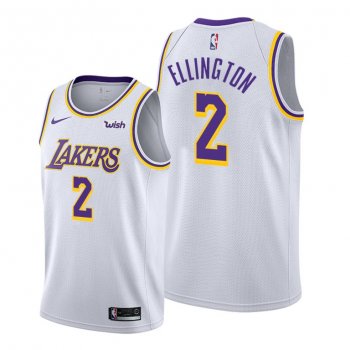 Wayne Ellington 2021 Trade Los Angeles Lakers White Association Edition Jersey #2