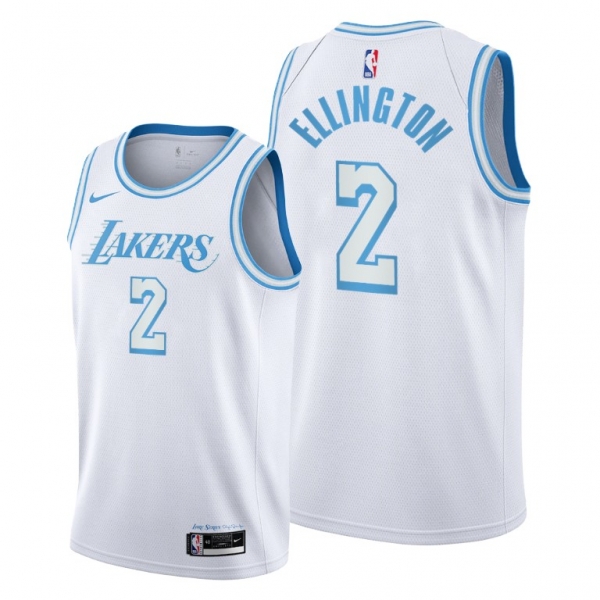 Wayne Ellington 2021 Trade Los Angeles Lakers White City Edition Jersey #2